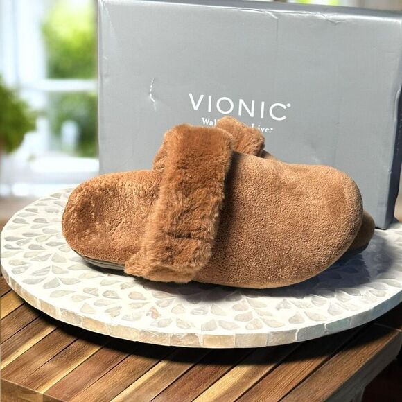 Vionic Marielle Terry Adjustable Orthotic Arch Support Slide Slippers Women’s Si - Picture 5 of 12